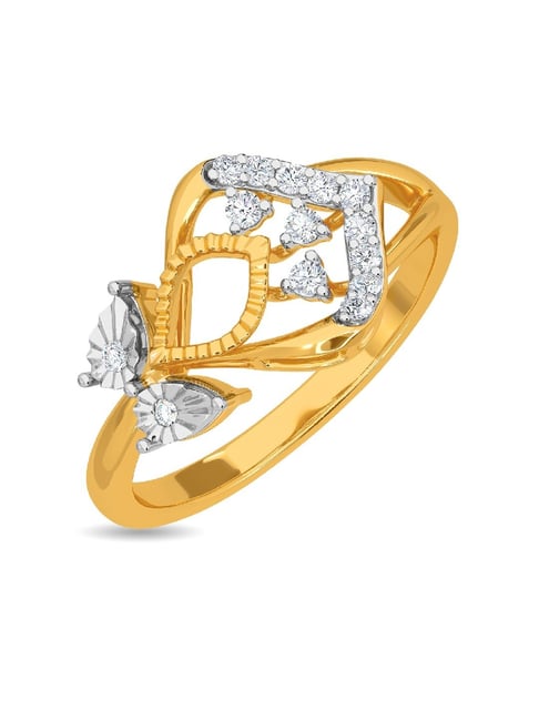 Kisna Diamond & Gold Jewellery Nahara 14k (585) Diamond & Gold Ring For Women-picture-11
