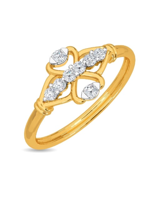 Kisna Diamond & Gold Jewellery Teaa 14k (585) Diamond & Gold Ring For Women