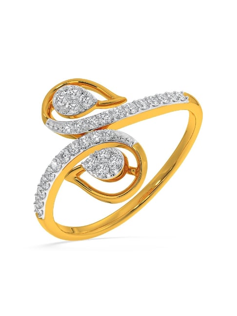 Kisna Diamond & Gold Jewellery Miranda 18k (750) Diamond & Gold Ring For Women