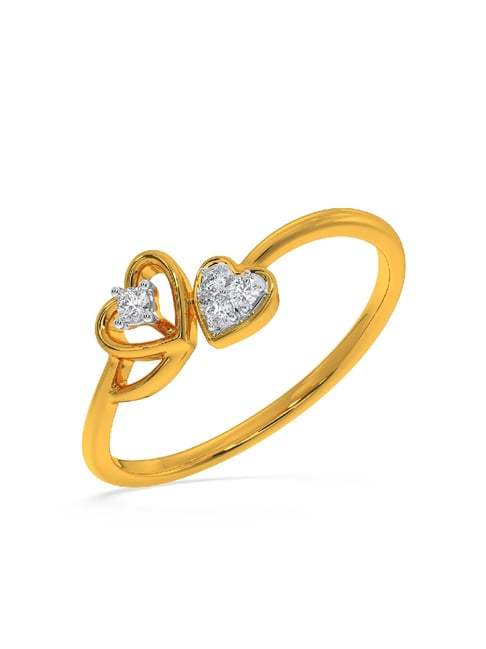 Kisna Diamond & Gold Jewellery Piper 14k (585) Diamond & Gold Ring For Women
