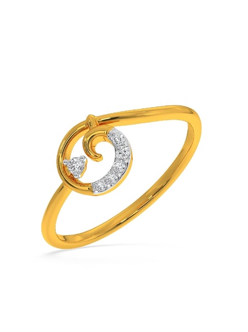 Kisna Diamond & Gold Jewellery Rhoda 18k (750) Diamond & Gold Ring For Women