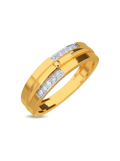 Kisna Diamond & Gold Jewellery Jacky 14k (585) Diamond & Gold Ring For Men-picture-38