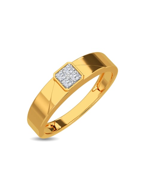 Kisna Diamond & Gold Jewellery Luk 14k (585) Diamond & Gold Ring For Men