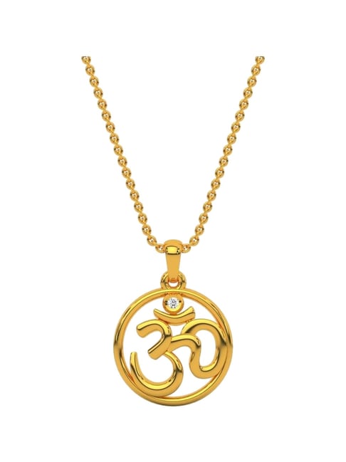 Kisna Diamond & Gold Jewellery 14k The Om Pendant