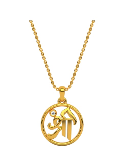 Kisna Diamond & Gold Jewellery 14k Shree Pendant