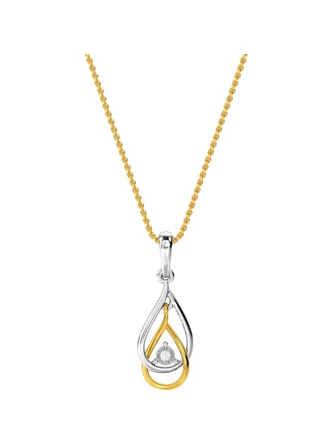 Kisna Diamond & Gold Jewellery 14k Diamond Loop Pendant
