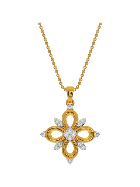 Kisna Diamond & Gold Jewellery 18k Venus Diamond Pendant-picture-38