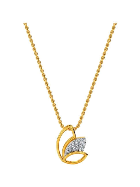 Kisna Diamond & Gold Jewellery 18k Giva Diamond Pendant-picture-40