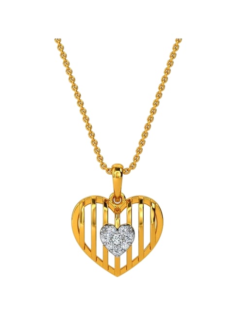 Kisna Diamond & Gold Jewellery 14k Nila Diamond Pendant-picture-14