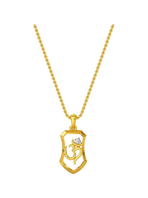 Kisna Diamond & Gold Jewellery 14k Omkar Pendant