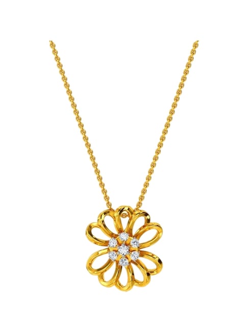 Kisna Diamond & Gold Jewellery 18k Addima Diamond Pendant-picture-28