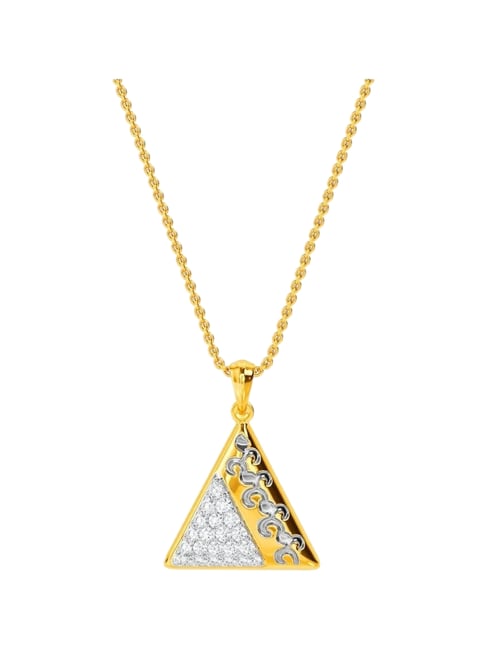 Kisna Diamond & Gold Jewellery 18k Lyr Pendant