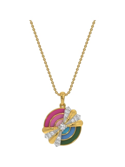 Kisna Diamond & Gold Jewellery 14k Finery Pendant