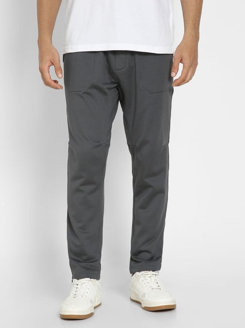 American Eagle Grey Regular Fit Trackpants-picture-23