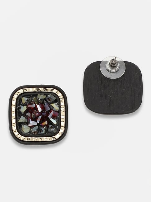 Sohi Gold Plated Party Designer Stone Stud Earrings-image-36