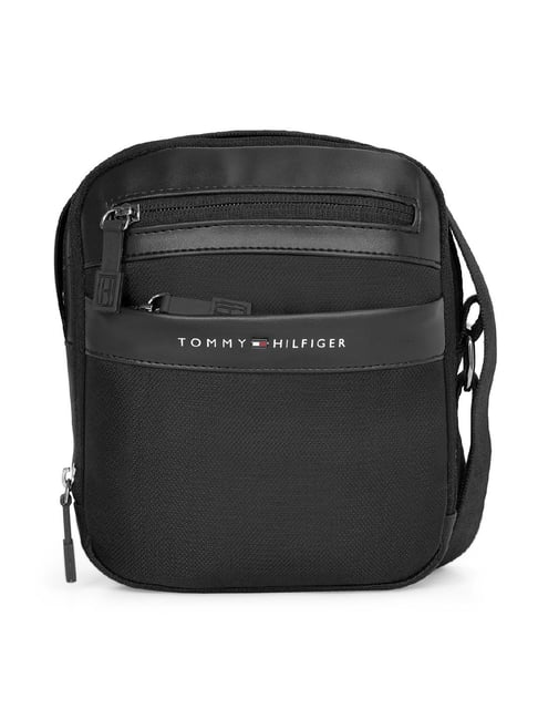 TOMMY HILFIGER Kokomo Black Solid Sling Handbag