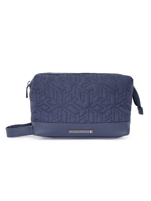 TOMMY HILFIGER Quartz Navy Blue Textured Pouch-picture-13