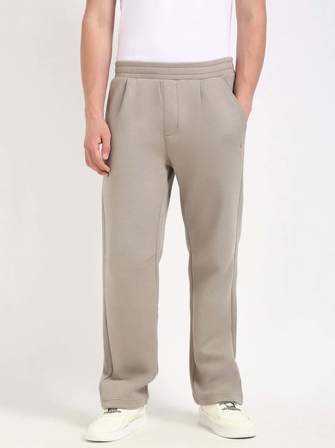 Calvin Klein Jeans Grey Straight Fit Trackpants