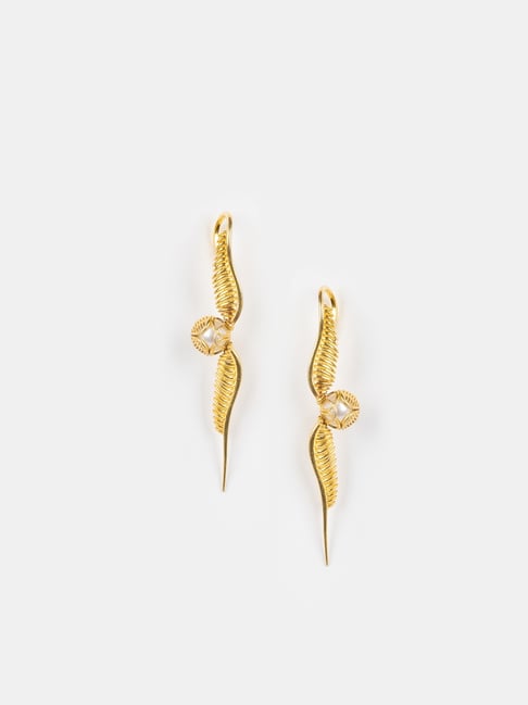 Shaya 925 Silver Gold Plated Snitch Ear Cuff Earrings