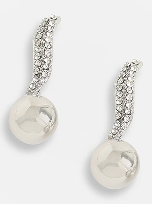 Sohi Silver Plated Party Designer Stone Drop Earrings-picture-32
