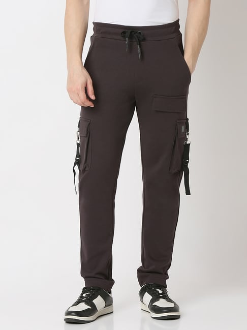 Spykar Grey Straight Fit Trackpants-picture-44