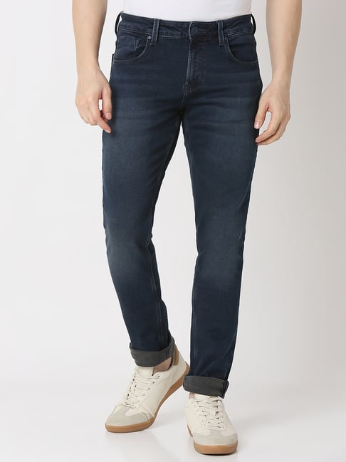 Spykar Dark Blue Slim Fit Jeans-picture-32