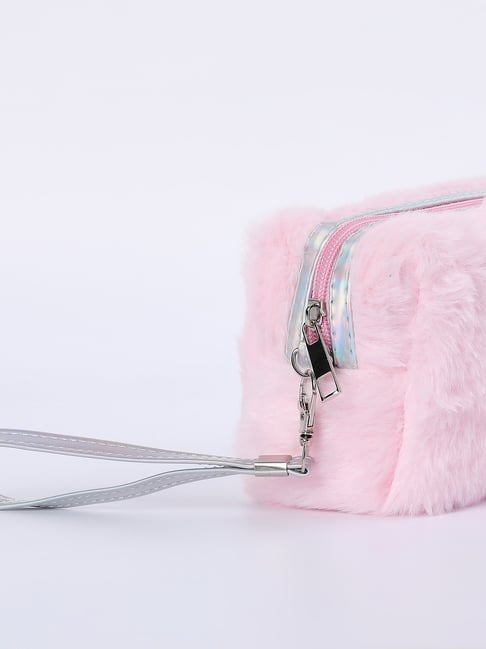Ginger by Lifestyle Pink Fur Pouch