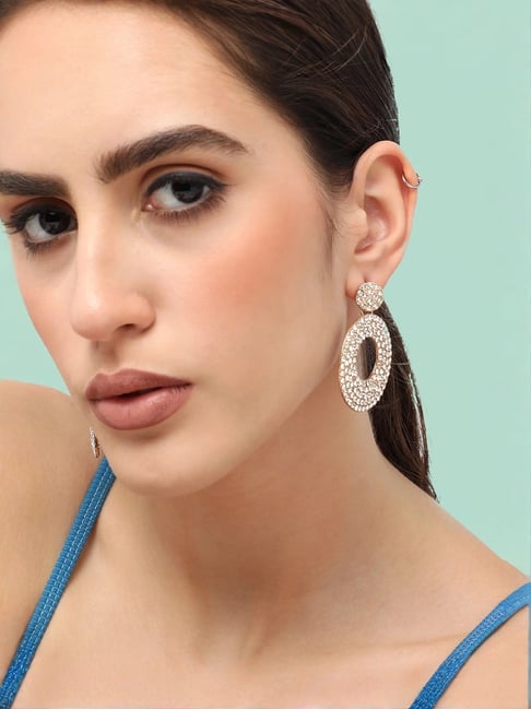 Sohi Gold Plated Designer Casual Drop Earrings-picture-19