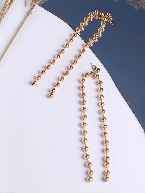 Sohi Gold Plated Designer Party Dangler Earrings-picture-46