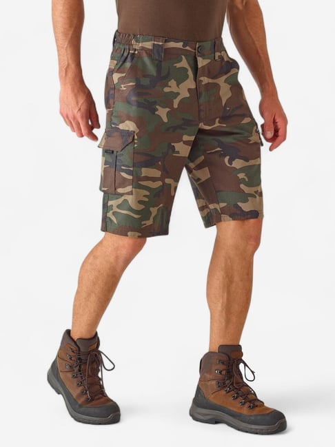 Khaki Decathlon Cargo Shorts Solognac By Decathlon Khaki Slim Fit