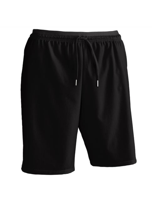 Kipsta by Decathlon Black Slim Fit Sports Shorts