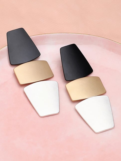 Sohi Gold Plated Party Designer Dangler Earrings-image-34