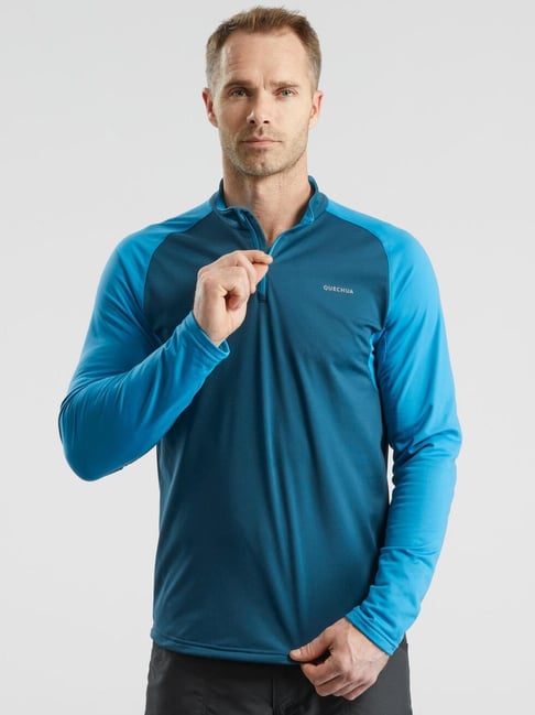 Quechua by Decathlon Prussian Blue Slim Fit Sports T-Shirt-picture-39