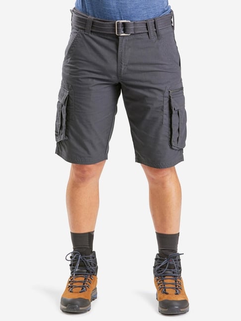 Forclaz by Decathlon Carbon Grey Slim Fit Sports Shorts-picture-18