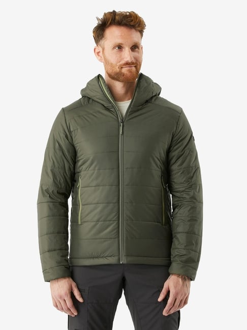 Forclaz by Decathlon Green Slim Fit Quilted Sports Hoodie-picture-20