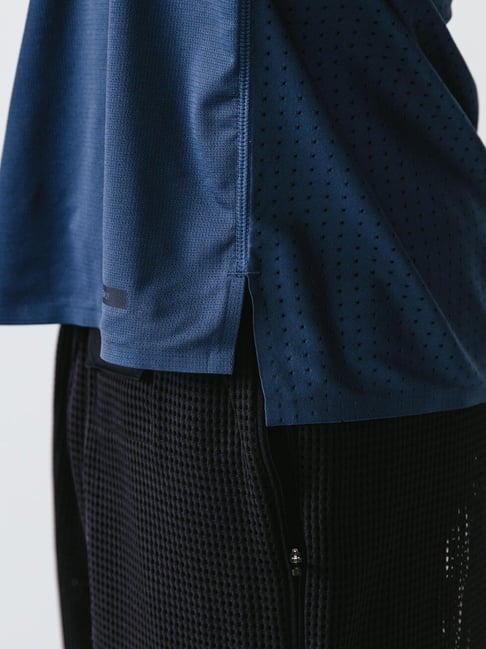 Kalenji by Decathlon Blue Slim Fit Sports T-Shirt