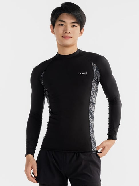 Olaian by Decathlon Black Skinny Fit Swimwear