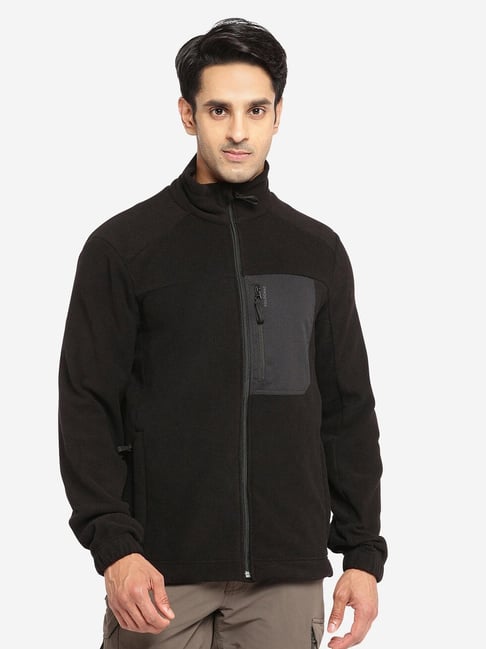 Solognac by Decathlon Black Slim Fit Sports Jacket
