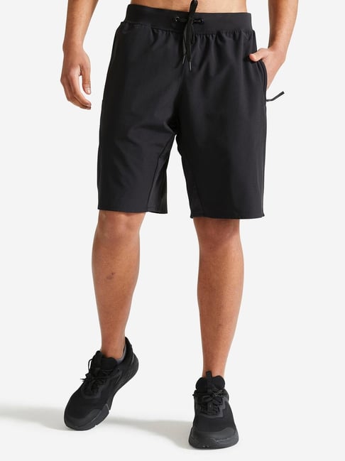 Domyos By Decathlon Black Slim Fit Sports Shorts-picture-21