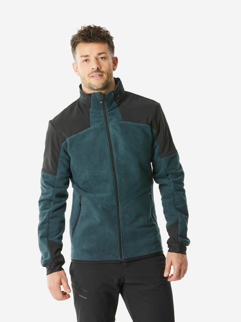 Quechua by Decathlon Blue Slim Fit Colour Block Sports Hoodie-picture-20