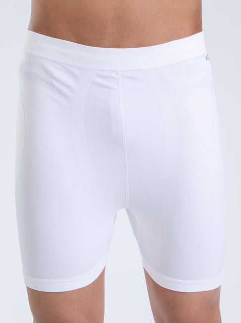 Flx by Decathlon White Skinny Fit Sports Shorts