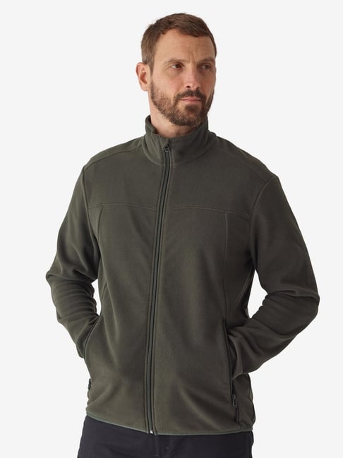 Solognac by Decathlon Khaki Slim Fit Sports Jacket