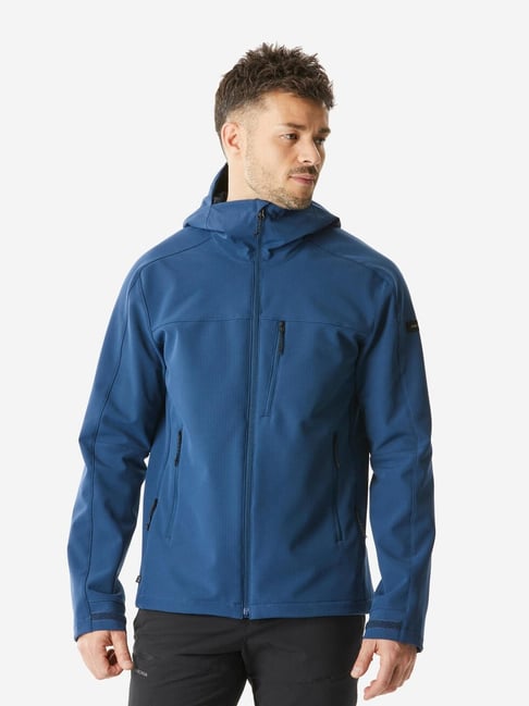 Forclaz by Decathlon Midnight Blue Slim Fit Sports Hoodie