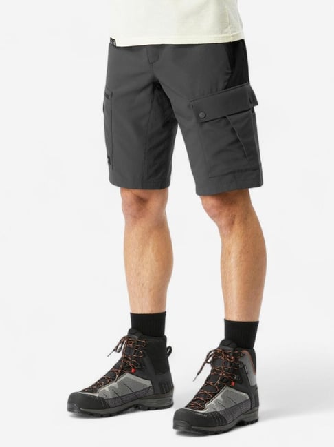 Forclaz By Decathlon Carbon Grey Slim Fit Sports Shorts-picture-20