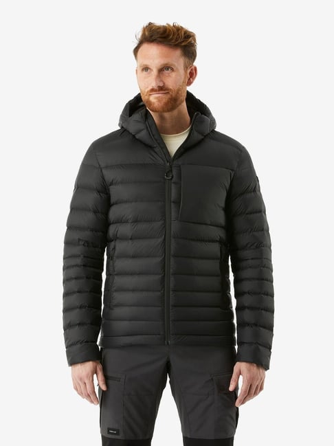 Forclaz by Decathlon Black Slim Fit Quilted Sports Hoodie-picture-28