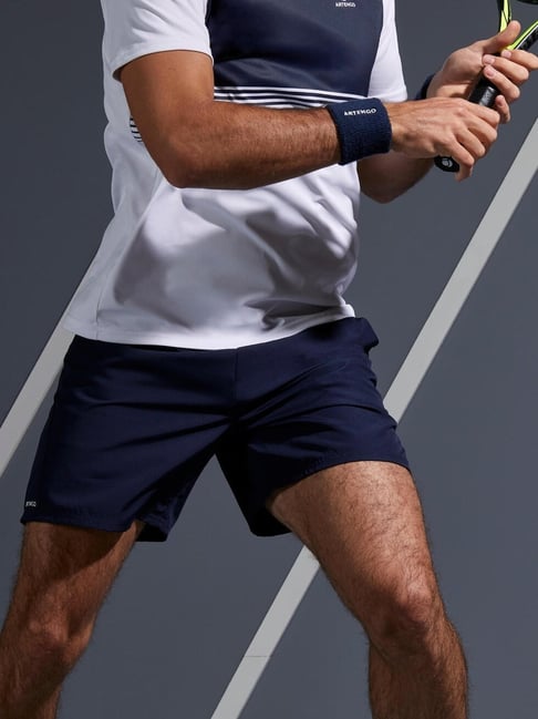 Artengo by Decathlon Navy Blue Slim Fit Sports Shorts