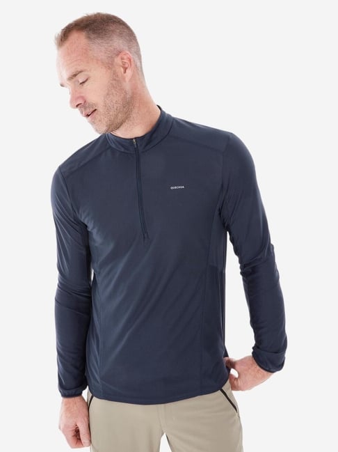 Quechua by Decathlon Asphalt Blue Slim Fit Sports T-Shirt-picture-38