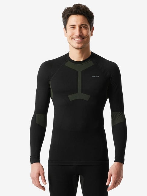 Wedze by Decathlon Black Skinny Fit Sports T-Shirt-picture-32