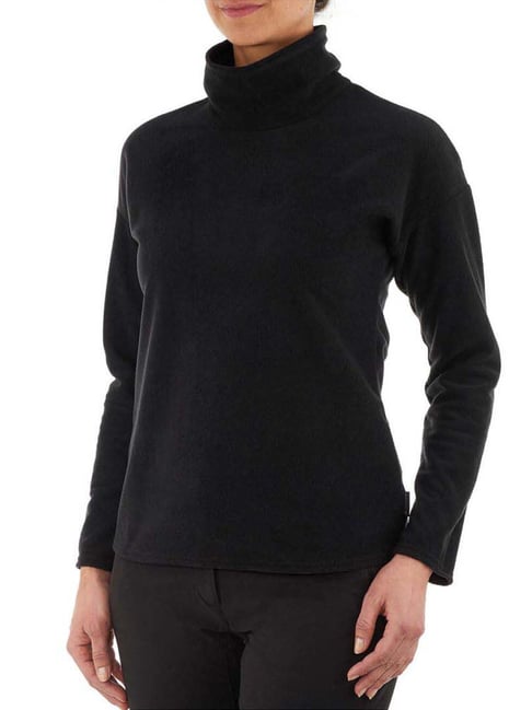 Quechua by Decathlon Black Plain Fleece Jacket