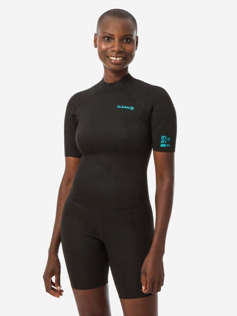 Wetsuit Decathlon Swimming Suit Ladies Olaian By Decathlon Black